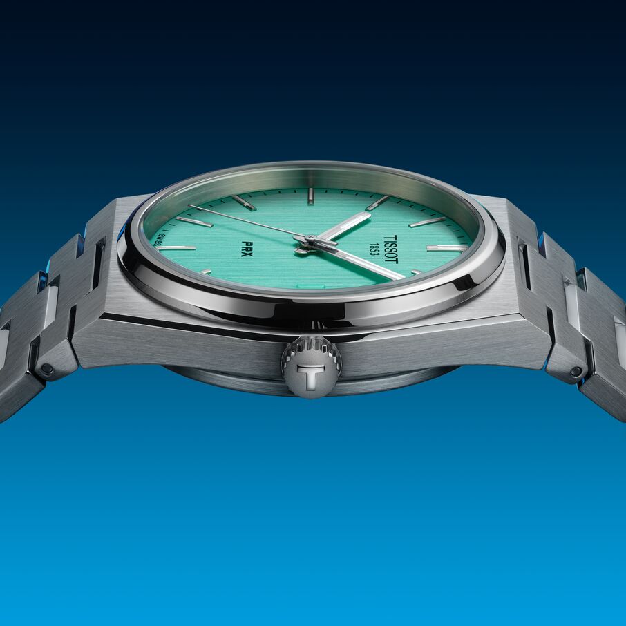  Shop Authentic Tissot PRX Powermatic 80 Light Green Dial Silver Steel Strap Watch for Men - T137.207.11.091.01 - Luxxuri