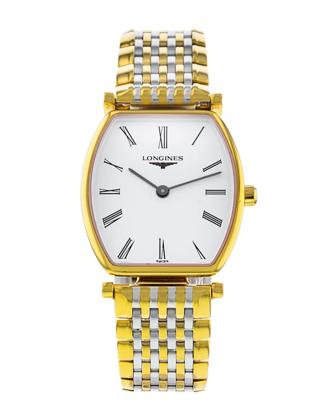  Shop Authentic Longines La Grande Classique de Longines Tonneau 22 Gold Watch for Women - L4.205.2.11.7 - Luxxuri