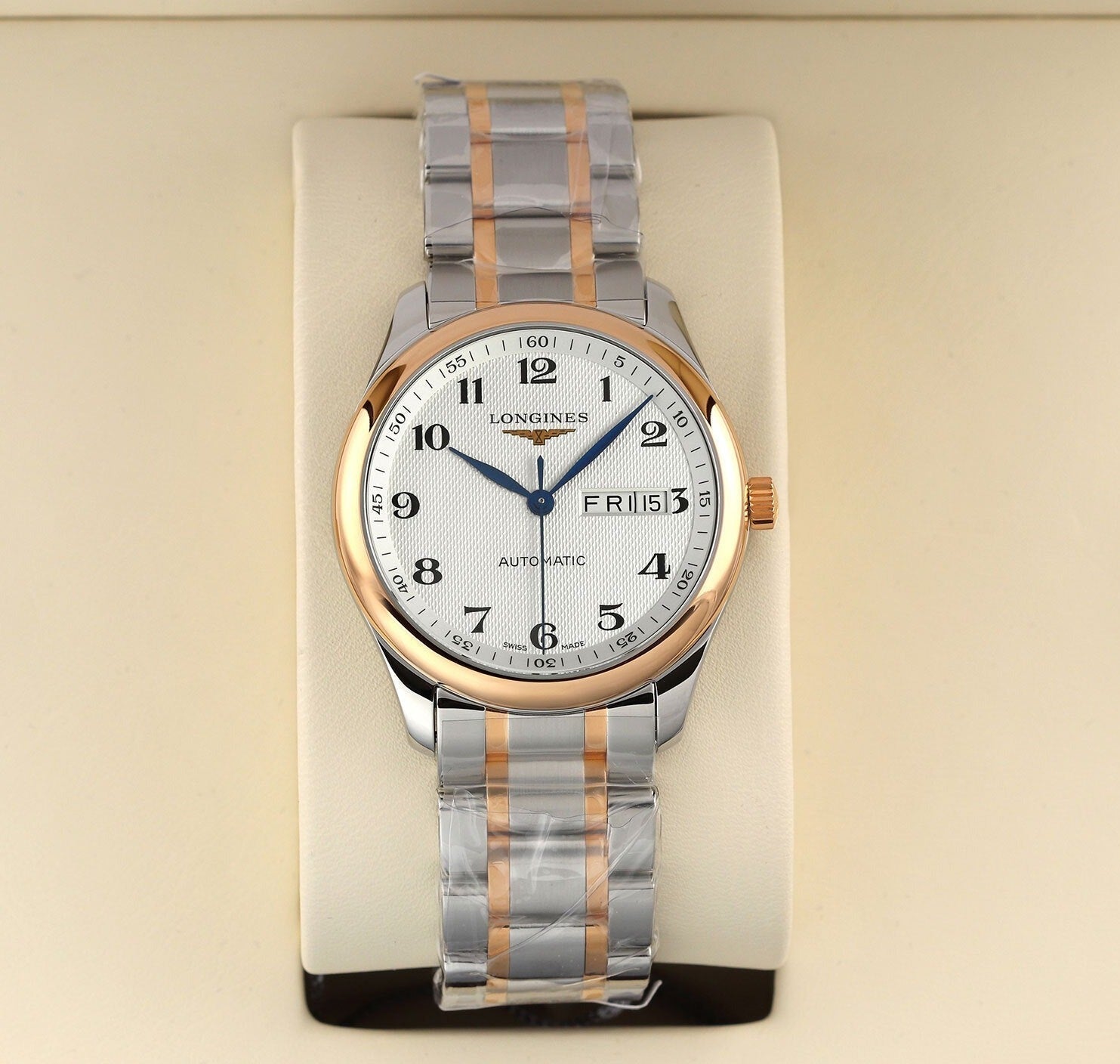  Shop Authentic Longines Master Collection Automatic 38.5mm Silver Dial Two Tone Steel Strap Watch for Men - L2.755.5.79.7 - Luxxuri