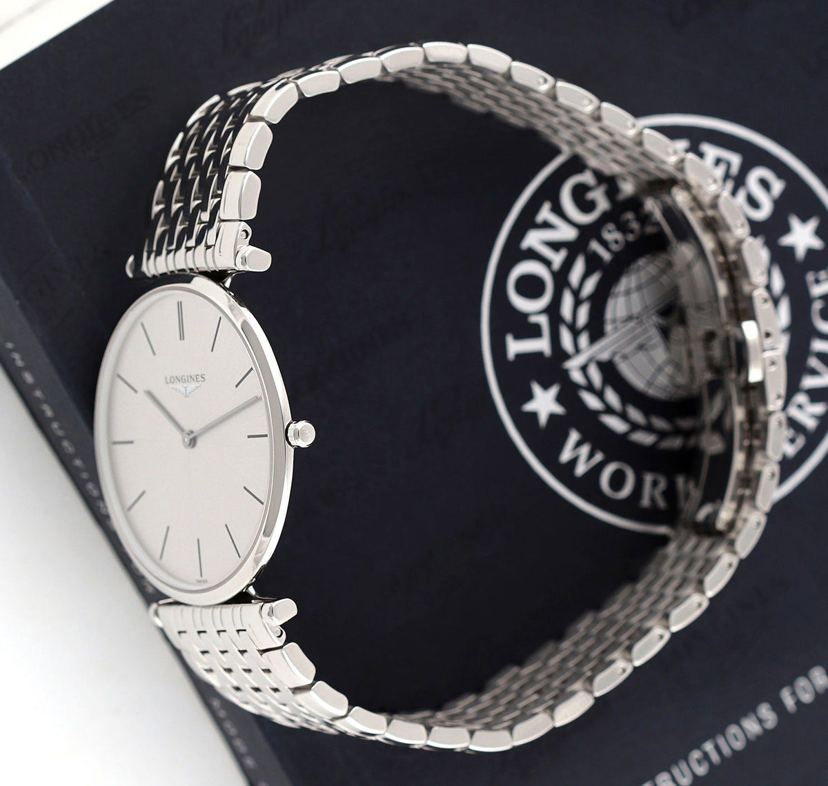  Shop Authentic Longines La Grande Classique De Longines Silver Dial Silver Steel Strap Watch for Women - L4.755.4.72.6 - Luxxuri