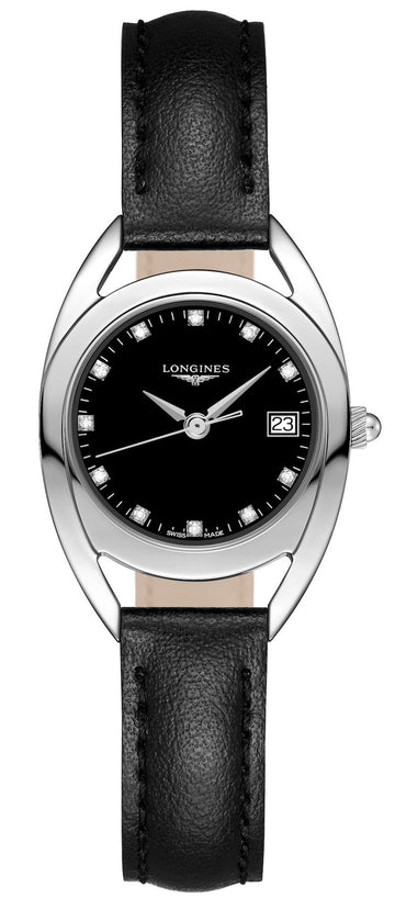  Shop Authentic Longines Equestrian Quartz Diamond Black Dial Watch for Women - L6.136.4.57.0 - Luxxuri