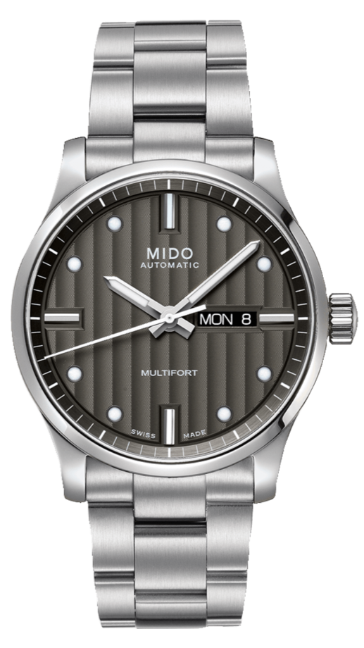  Shop Authentic Mido Multifort Automatic Gray Dial Silver Steel Strap Watch For Men - M005.430.11.061.80 - Luxxuri