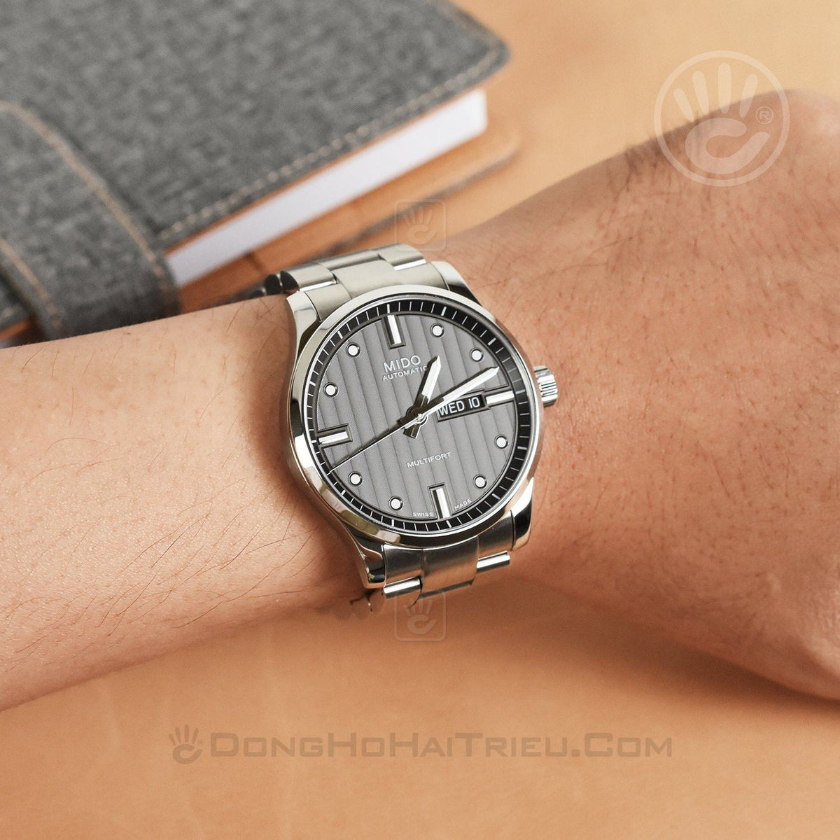  Shop Authentic Mido Multifort Automatic Gray Dial Silver Steel Strap Watch For Men - M005.430.11.061.80 - Luxxuri