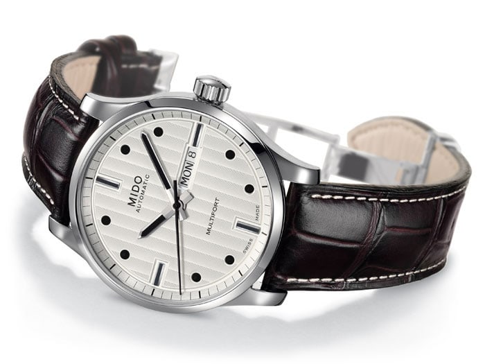  Shop Authentic Mido Multifort Automatic Silver Dial Black Leather Strap Watch For Men - M005.430.16.031.80 - Luxxuri