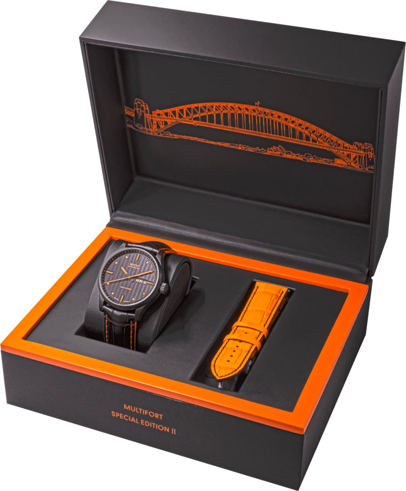  Shop Authentic Mido Multifort Automatic Special Edition Black Dial Black Leather Strap Watch For Men - M005.430.36.051.80 - Luxxuri