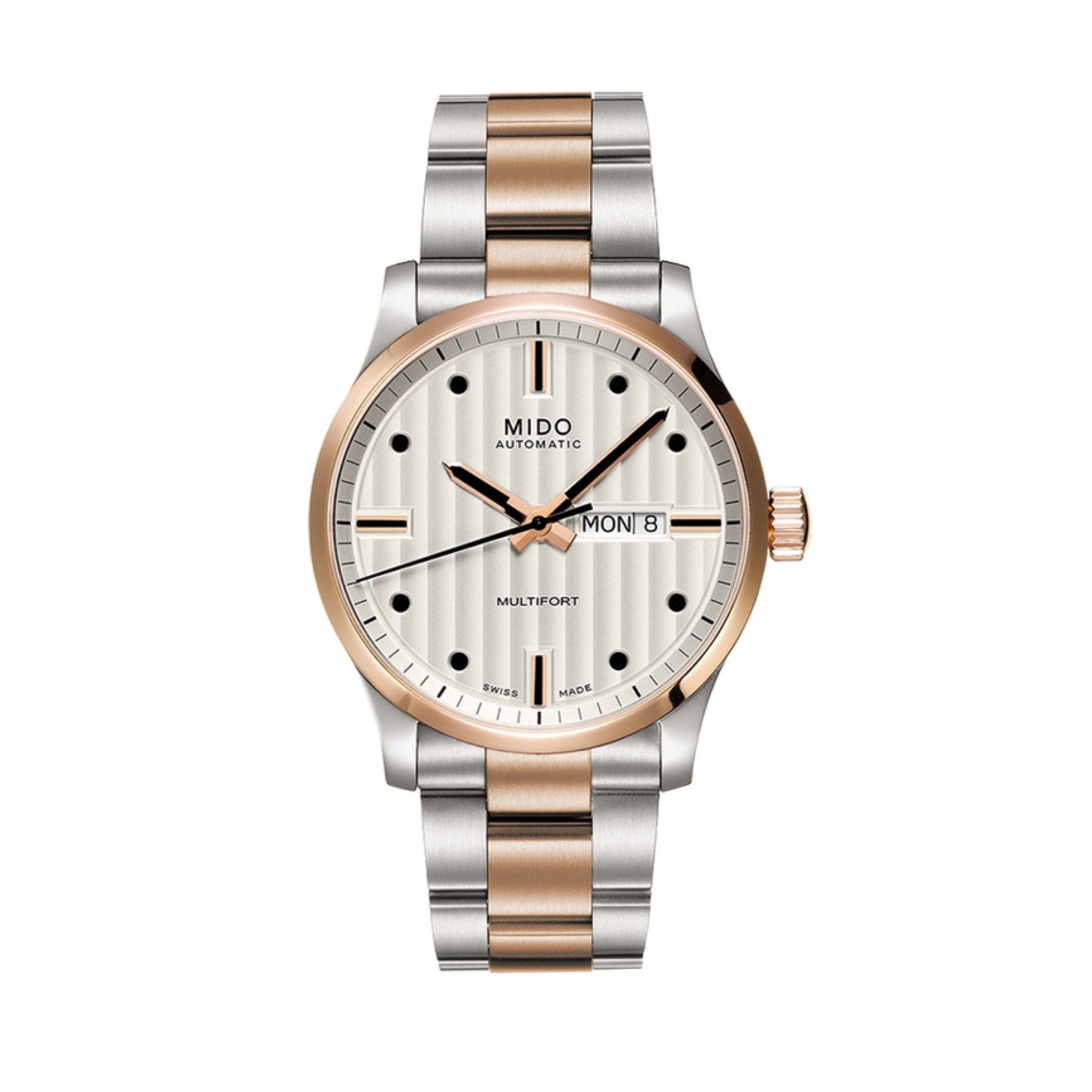  Shop Authentic Mido Multifort Automatic Silver Dial Two Tone Steel Strap Watch For Men - M005.430.22.031.80 - Luxxuri