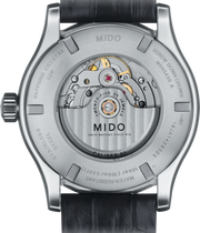  Shop Authentic Mido Multifort Automatic Silver Dial Black Leather Strap Watch For Men - M005.430.16.031.80 - Luxxuri