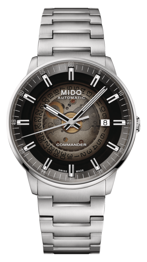  Shop Authentic Mido Commander Automatic Gradient Black Dial Silver Steel Strap Watch For Men - M021.407.11.411.00 - Luxxuri