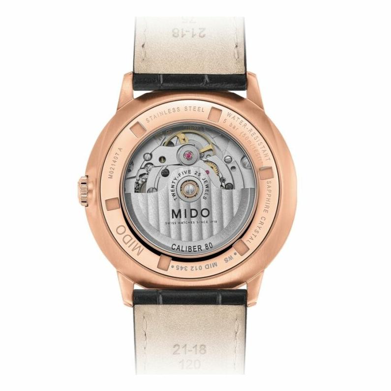  Shop Authentic Mido Commander Automatic Black Dial Black Leather Strap Watch For Men - M021.407.36.411.00 - Luxxuri