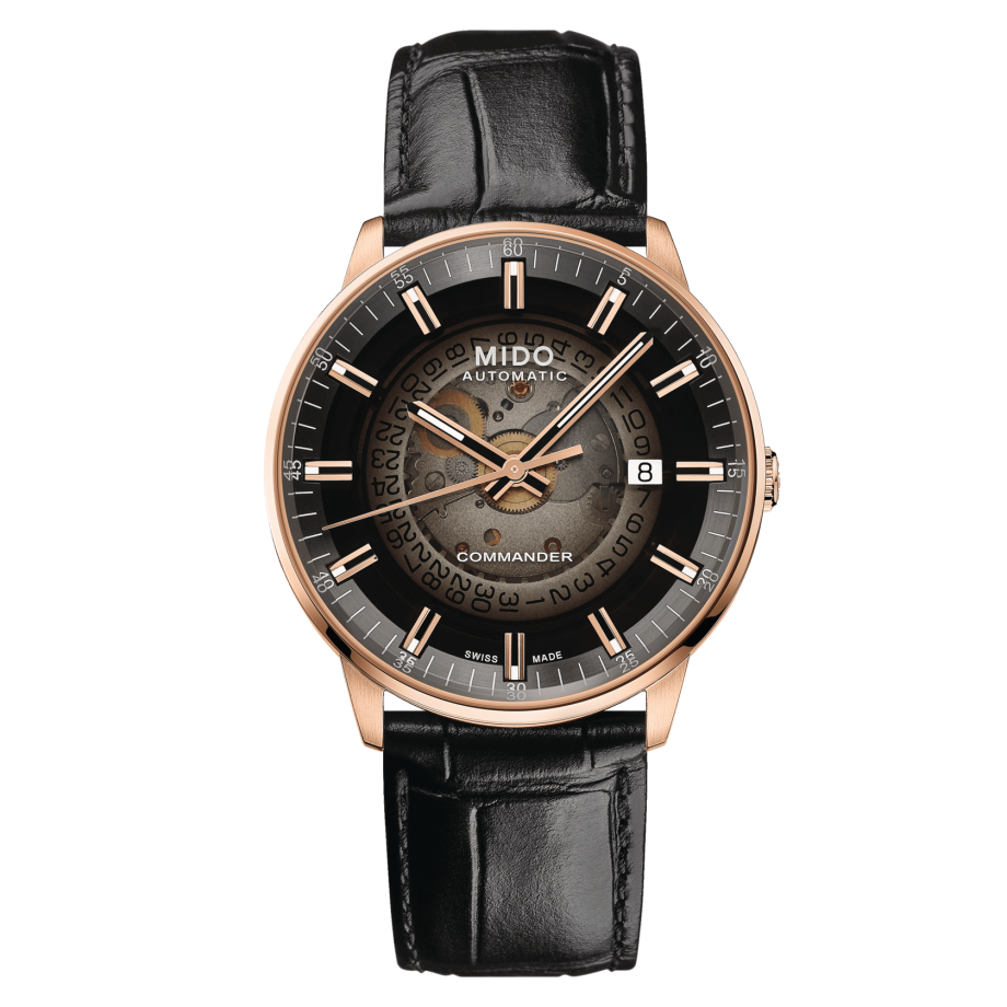  Shop Authentic Mido Commander Automatic Black Dial Black Leather Strap Watch For Men - M021.407.36.411.00 - Luxxuri