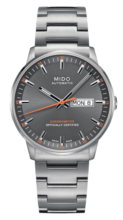  Shop Authentic Mido Commander II Automatic Chronometer Grey Dial Silver Steel Strap Watch For Men - M021.431.11.061.01 - Luxxuri