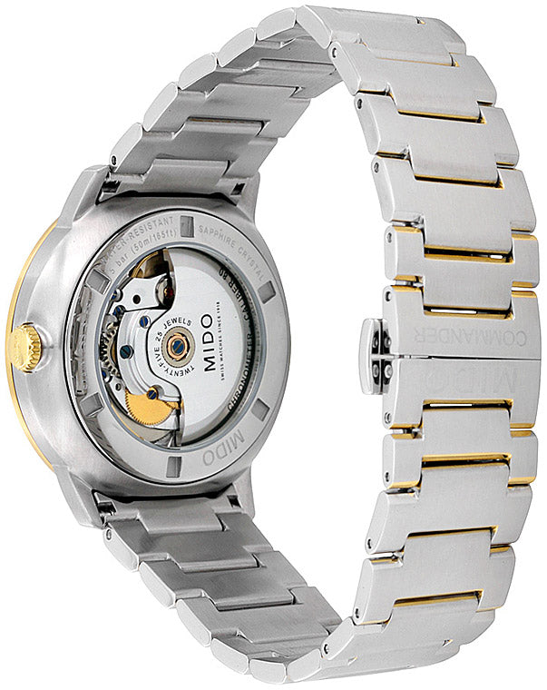  Shop Authentic Mido Commander II Automatic Chronometer Silver Dial Two Tone Steel Strap Watch For Men - M021.431.22.071.00 - Luxxuri