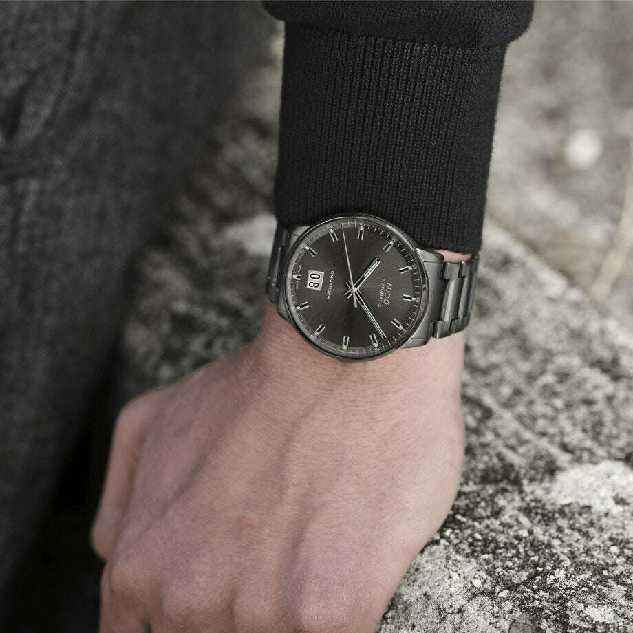  Shop Authentic Mido Commander II Automatic Chronometer Grey Dial Silver Steel Strap Watch For Men - M021.431.11.061.00 - Luxxuri