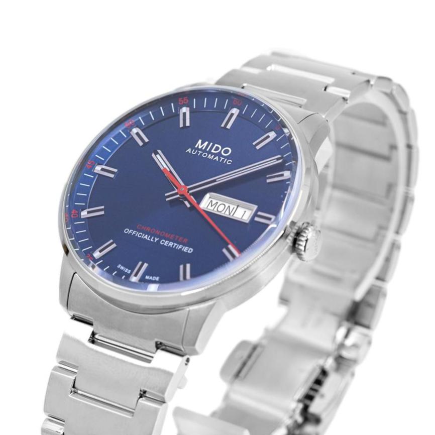  Shop Authentic Mido Commander II Automatic Chronometer Blue Dial Silver Steel Strap Watch For Men - M021.431.11.041.00 - Luxxuri