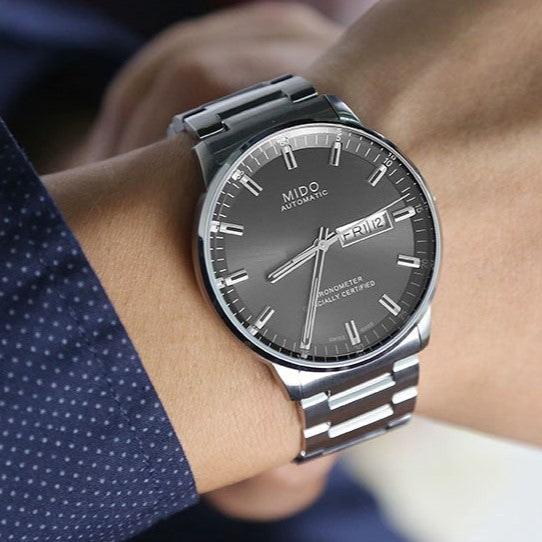  Shop Authentic Mido Commander II Automatic Chronometer Grey Dial Silver Steel Strap Watch For Men - M021.431.11.061.00 - Luxxuri