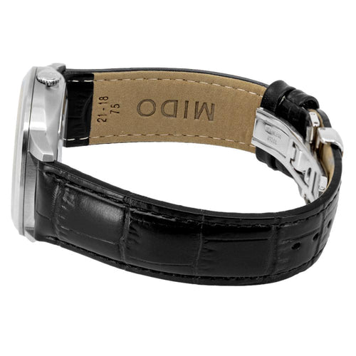  Shop Authentic Mido Comander II Automatic Chronometer Silver Dial Black Leather Strap Watch For Men - M021.431.16.031.00 - Luxxuri