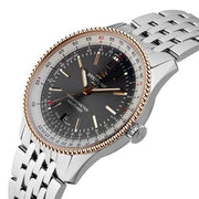  Shop Authentic Breitling Navitimer Automatic 41mm Grey Dial Silver Steel Strap Mens Watch - U17326211M1A1 - Luxxuri