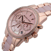  Shop Authentic Michael Kors Ritz Chronograph Mother of Pearl White Dial Two Tone Steel Strap Watch For Women - MK6769 - Luxxuri