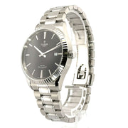  Shop Authentic Tudor Style Automatic Black Dial Silver Steel Strap Watch for Men - M12710-0003 - Luxxuri