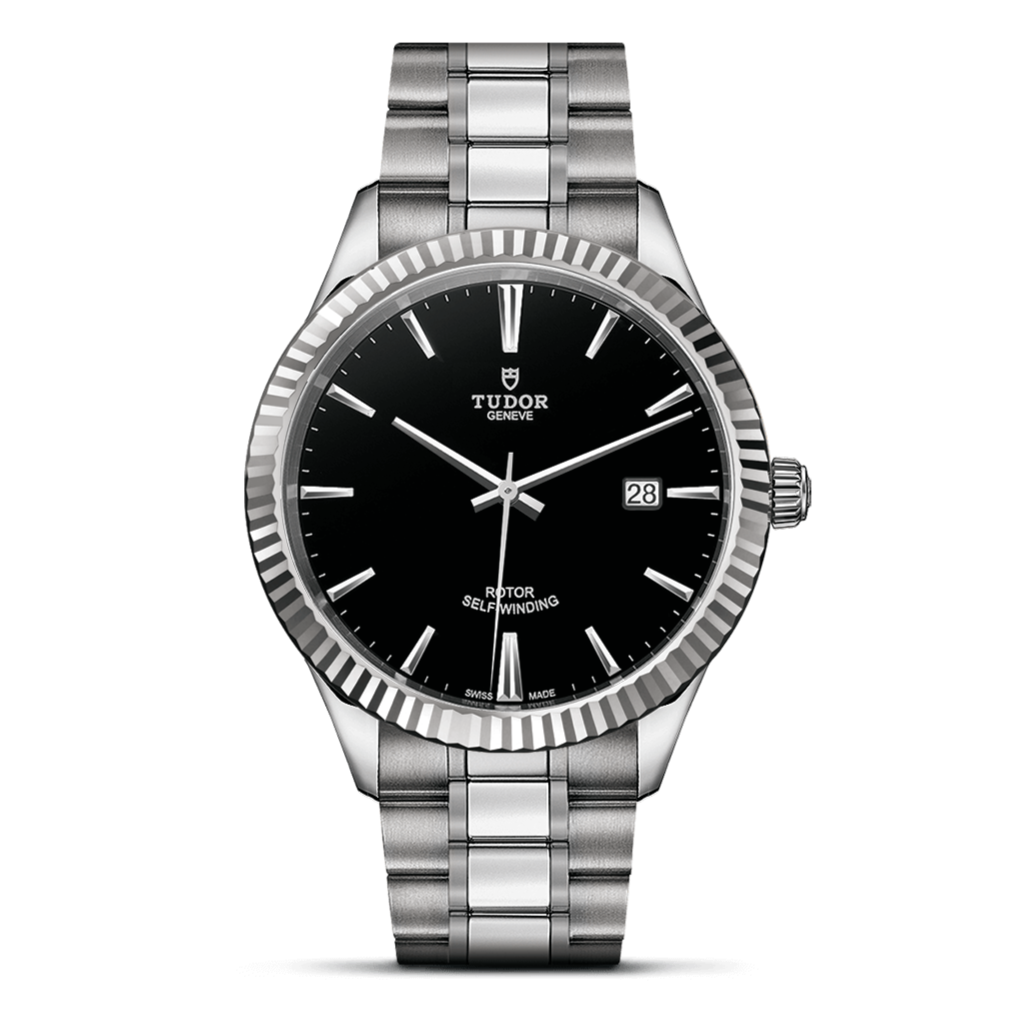  Shop Authentic Tudor Style Automatic Black Dial Silver Steel Strap Watch for Men - M12710-0003 - Luxxuri