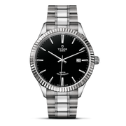  Shop Authentic Tudor Style Automatic Black Dial Silver Steel Strap Watch for Men - M12710-0003 - Luxxuri