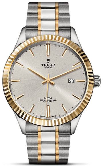  Shop Authentic Tudor Style Automatic Silver Dial Two Tone Steel Strap Watch for Men - M12713-0003 - Luxxuri