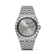  Shop Authentic Tudor Royal Day Date Diamonds Automatic Silver Dial Silver Steel Strap Watch for Men - M28600-0002 - Luxxuri