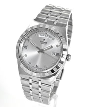  Shop Authentic Tudor Royal Day Date Diamonds Automatic Silver Dial Silver Steel Strap Watch for Men - M28600-0002 - Luxxuri