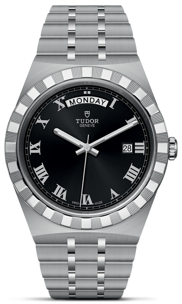  Shop Authentic Tudor Royal Automatic Black Dial Silver Steel Strap Watch for Men - M28600-0003 - Luxxuri