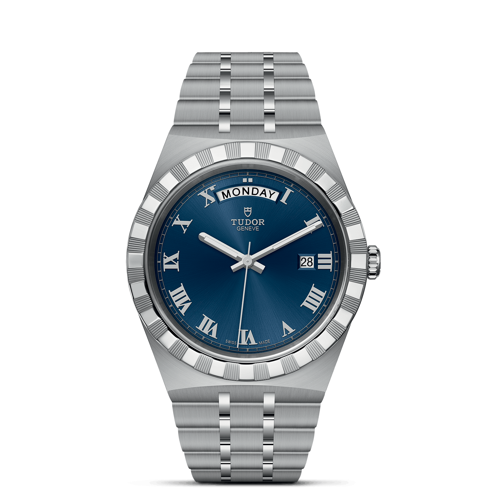  Shop Authentic Tudor Royal Automatic Blue Dial Silver Steel Strap Watch for Men - M28600-0005 - Luxxuri