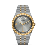  Shop Authentic Tudor Royal Diamonds Automatic Grey Dial Two Tone Steel Strap Watch for Men - M28603-0002 - Luxxuri