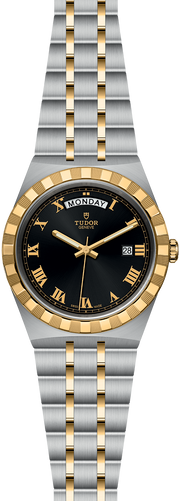  Shop Authentic Tudor Royal Automatic Black Dial Two Tone Steel Strap Watch for Men - M28603-0003 - Luxxuri