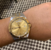  Shop Authentic Tudor Royal Automatic Diamonds Gold Dial Two Tone Steel Strap Watch for Men - M28603-0006 - Luxxuri