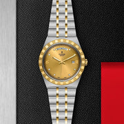  Shop Authentic Tudor Royal Automatic Diamonds Gold Dial Two Tone Steel Strap Watch for Men - M28603-0006 - Luxxuri