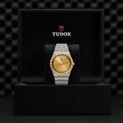  Shop Authentic Tudor Royal Automatic Diamonds Gold Dial Two Tone Steel Strap Watch for Men - M28603-0006 - Luxxuri