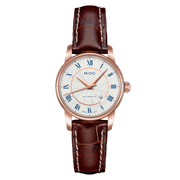  Shop Authentic Mido Baroncelli III Automatic Silver Dial Brown Leather Strap Watch For Men - M8600.2.21.8 - Luxxuri