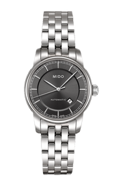 Shop Authentic Mido Baroncelli III Automatic Grey Dial Silver Steel Strap Watch For Women - M7600.4.13.1 - Luxxuri
