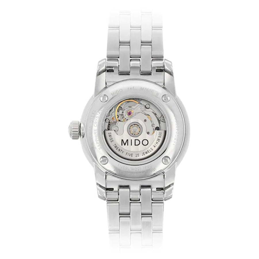  Shop Authentic Mido Baroncelli III Automatic Grey Dial Silver Steel Strap Watch For Women - M7600.4.13.1 - Luxxuri