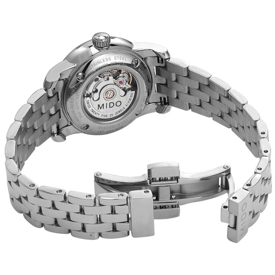  Shop Authentic Mido Baroncelli III Automatic Grey Dial Silver Steel Strap Watch For Women - M7600.4.13.1 - Luxxuri