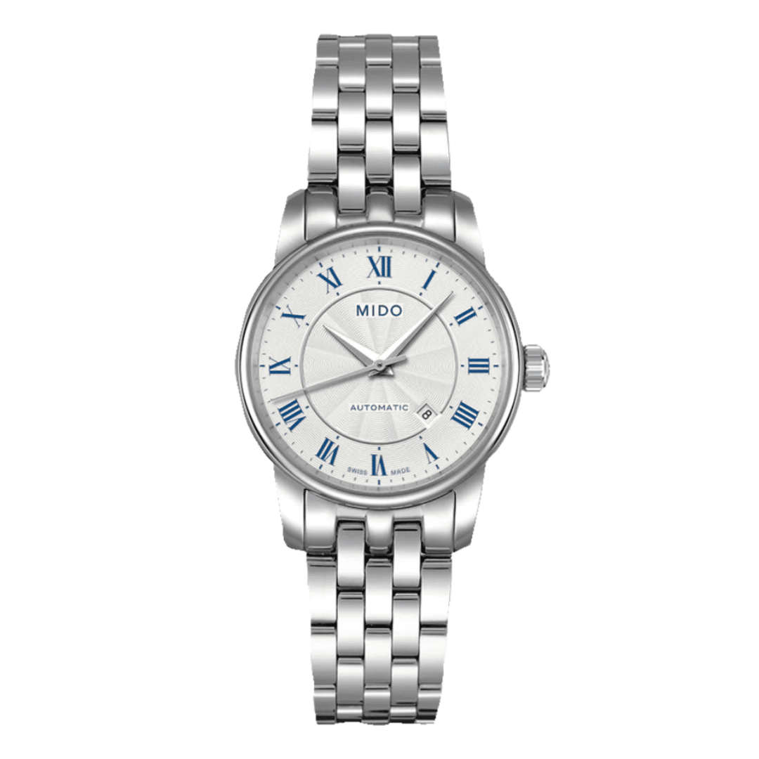 Shop Authentic Mido Baroncelli III Automatic Silver Dial Silver Steel Strap Watch For Women - M7600.4.21.1 - Luxxuri