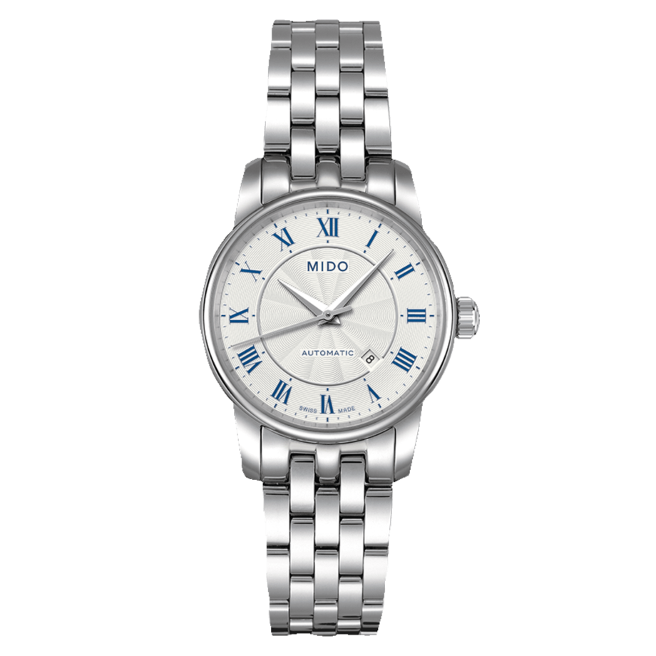  Shop Authentic Mido Baroncelli III Automatic Silver Dial Silver Steel Strap Watch For Women - M7600.4.21.1 - Luxxuri
