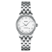  Shop Authentic Mido Baroncelli III Automatic White Dial Silver Steel Strap Watch For Women - M7600.4.26.1 - Luxxuri