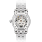  Shop Authentic Mido Baroncelli III Automatic White Dial Silver Steel Strap Watch For Women - M7600.4.26.1 - Luxxuri