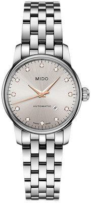  Shop Authentic Mido Baroncelli III Automatic Silver Dial Silver Steel Strap Watch For Women - M7600.4.21.1 - Luxxuri