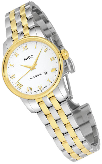  Shop Authentic Mido Baroncelli III Automatic White Dial Two Tone Steel Strap Watch For Women - M7600.9.26.1 - Luxxuri
