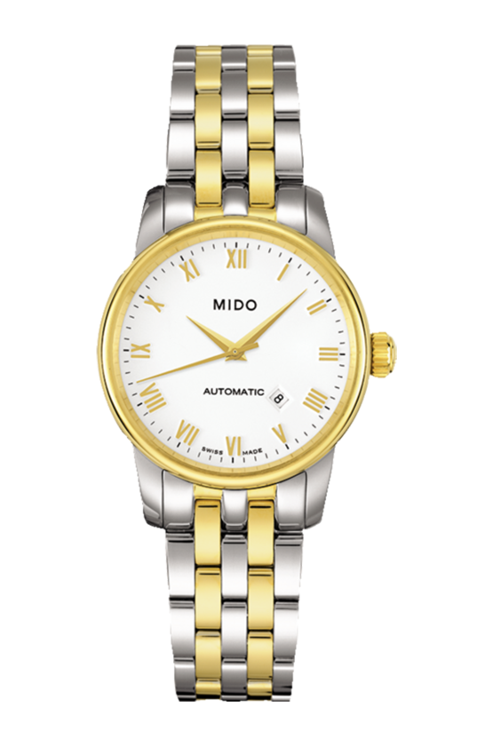  Shop Authentic Mido Baroncelli III Automatic White Dial Two Tone Steel Strap Watch For Women - M7600.9.26.1 - Luxxuri