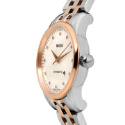  Shop Authentic Mido Baroncelli III Automatic Mother of Pearl White Dial Two Tone Steel Strap Watch For Women - M7600.9.69.1 - Luxxuri