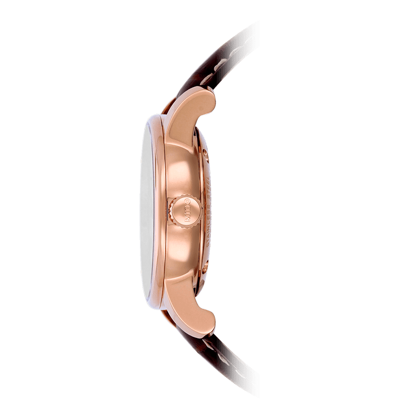  Shop Authentic Mido Baroncelli III Automatic White Dial Brown Leather Strap Watch For Women - M7600.3.26.8 - Luxxuri
