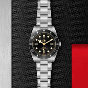 Tudor Black Bay 54 Black Dial Silver Steel Strap Watch for Men - M79000N-0001