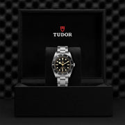 Tudor Black Bay 54 Black Dial Silver Steel Strap Watch for Men - M79000N-0001